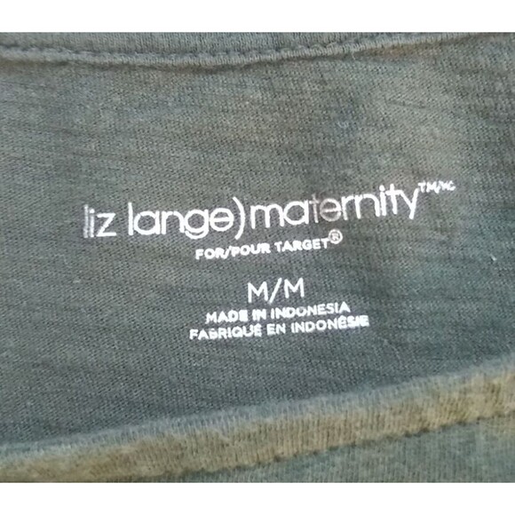 Liz Lange Maternity Green Tank with Gold Studded Straps Size Medium - Picture 2 of 8